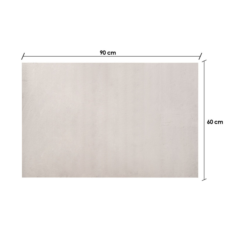 TAPPETO SOFT GRIGIO CHIARO 60X90CM