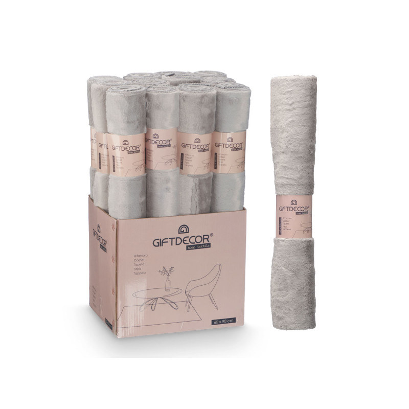 SOFT RUG LIGHT GREY 60X90CM 