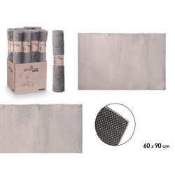 TAPETE SOFT CINZENTO ESCURO 60X90CM