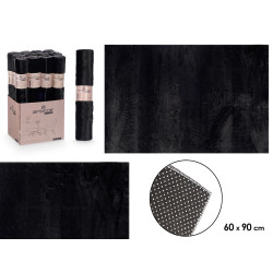 TAPIS SOFT NOIR 60X90CM    