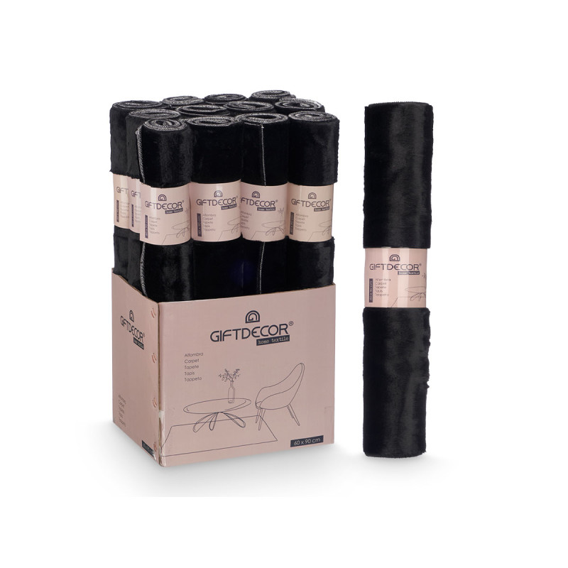 TAPPETO SOFT NERO 60X90CM