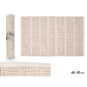 HANDMADE RUG 60X90CM SQUARES BEIGE 