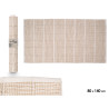 HANDMADE RUG 80X140CM BEIGE SQUARES