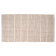 TAPETE ARTESANAL 80X140CM QUADRADOS BEGE