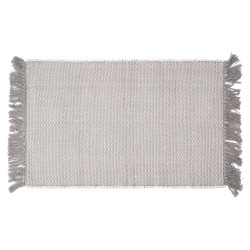 HANDMADE RUG 60X90CM LIGHT GREY