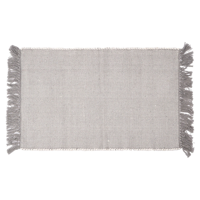 TAPIS ARTISANAL 60X90CM GRIS CLAIR