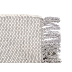 TAPIS ARTISANAL 80X140CM GRIS CLAIR