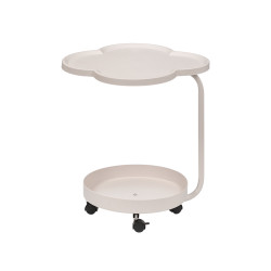 WHITE DOUBLE SIDE TABLE