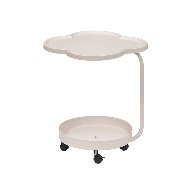 WHITE DOUBLE SIDE TABLE