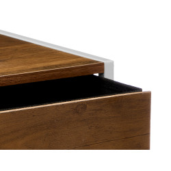 MESITA CAJON BALDA BAMBU BLANCA