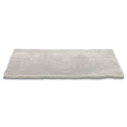 TAPPETO PELO CORTO GRIGIO 60 X 90