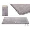 ALFOMBRA PELO CORTO GRIS OSCURO 60 X 90