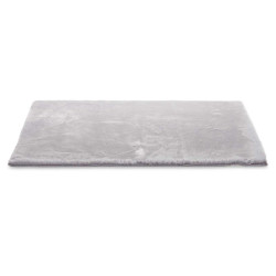 TAPETE PELO CURTO CINZENTO ESCURO 60 X 90
