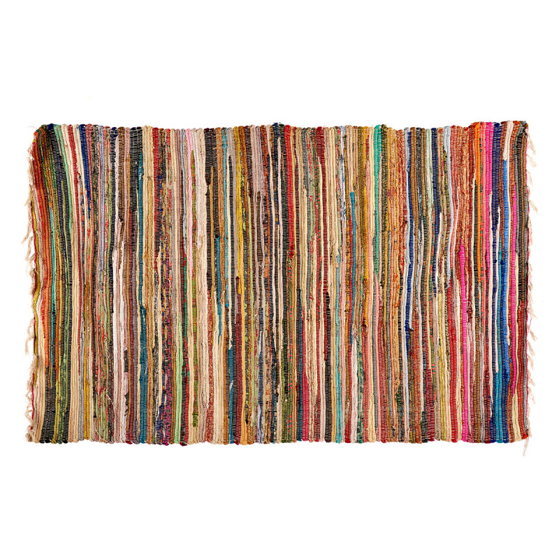 TAPETE DE TRAPOS MULTICOR 120X180CM 
