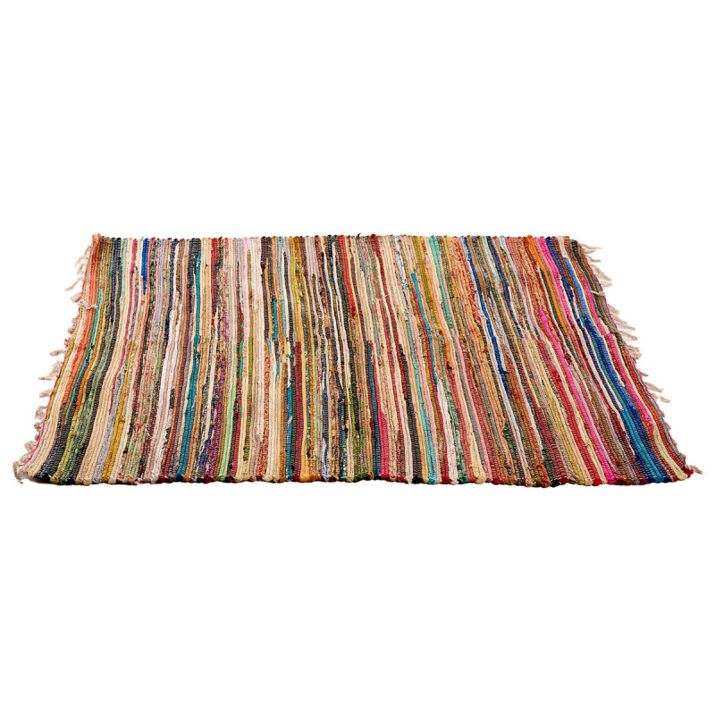 TAPETE DE TRAPOS MULTICOR 120X180CM 