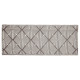 WHITE GREY RHOMBUS CARPET 60 X 150 CM