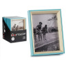 13X18CM BLUE AND NATURAL WOOD PHOTOFRAME 
