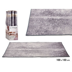 GRAY CARPET 100X150 WITH SILVER STAINS