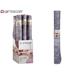 TAPIS GRIS 100X150CM AC TACHES ARGENTEES 