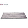 TAPIS GRIS 100X150CM AC TACHES ARGENTEES 