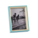 13X18CM BLUE AND NATURAL WOOD PHOTOFRAME 