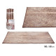 ALFOMBRA MARRON 100X150CM CON MANCHAS DORADAS