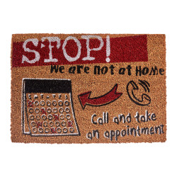 40X60CM STOP COCONUT FIBRE DOORMAT 