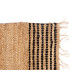 TAPIS RAYÉ NOIR ET NATUREL 60 X 90 CM
