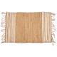 ALFOMBRA NATURAL BLANCA RAYAS 60 X 90 CM