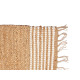 WHITE AND NATURAL STRIPED CARPET 60 X 90 CM