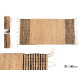 TAPPETO NATURALE NERO RIGHE  70X140CM