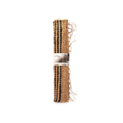 TAPETE NATURAL RISCAS PRETAS 70 X 140 CM