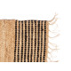 TAPIS RAYÉ NOIR ET NATUREL 70 X 140 CM