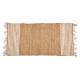 ALFOMBRA NATURAL RAYAS BLANCA 70 X 140 CM
