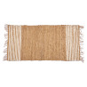 TAPPETO NATURALE BIANCO RIGHE  70X140CM