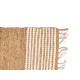 TAPIS RAYÉ BLANC ET NATUREL70 X 140 CM