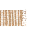 TAPIS À DOUBLE RAYURE BLANC ET NATUREL 60 X 90 CM