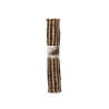 BLACK AND NATURAL DOUBLE STRIPED CARPET 60 X 90 CM