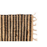 TAPPETO NATURALE NERO DOPPIO RIGHE 60X90CM