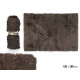 TAPPETO SOGGIORNO GRIGIO SCURO 120X180CM 