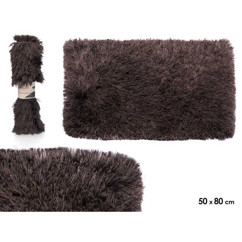 TAPIS  GRIS FONCÉ 50X80CM