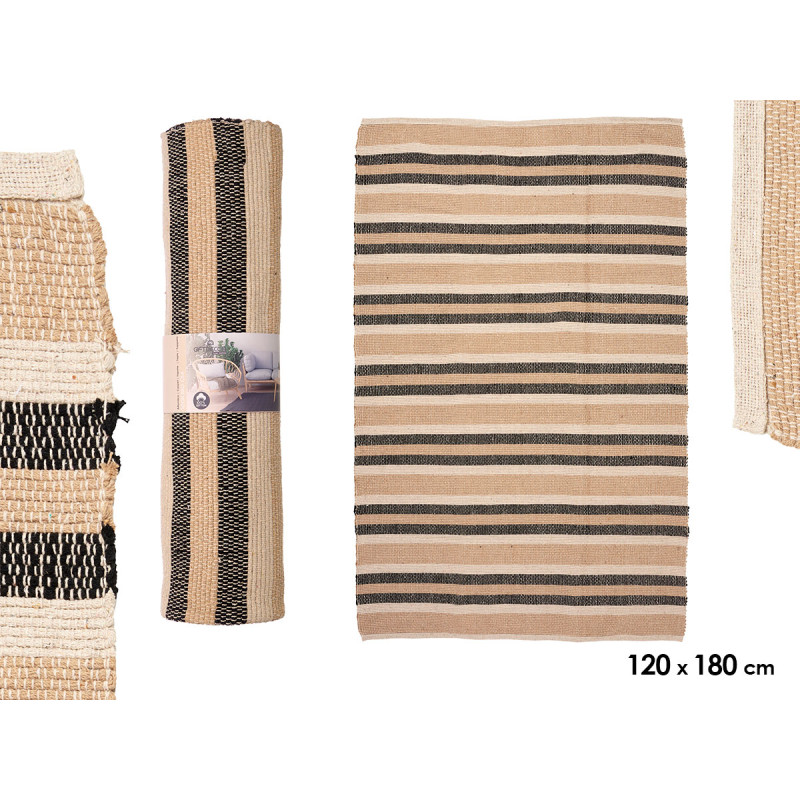 TAPIS 3 COULEURS 120 X 180 CM