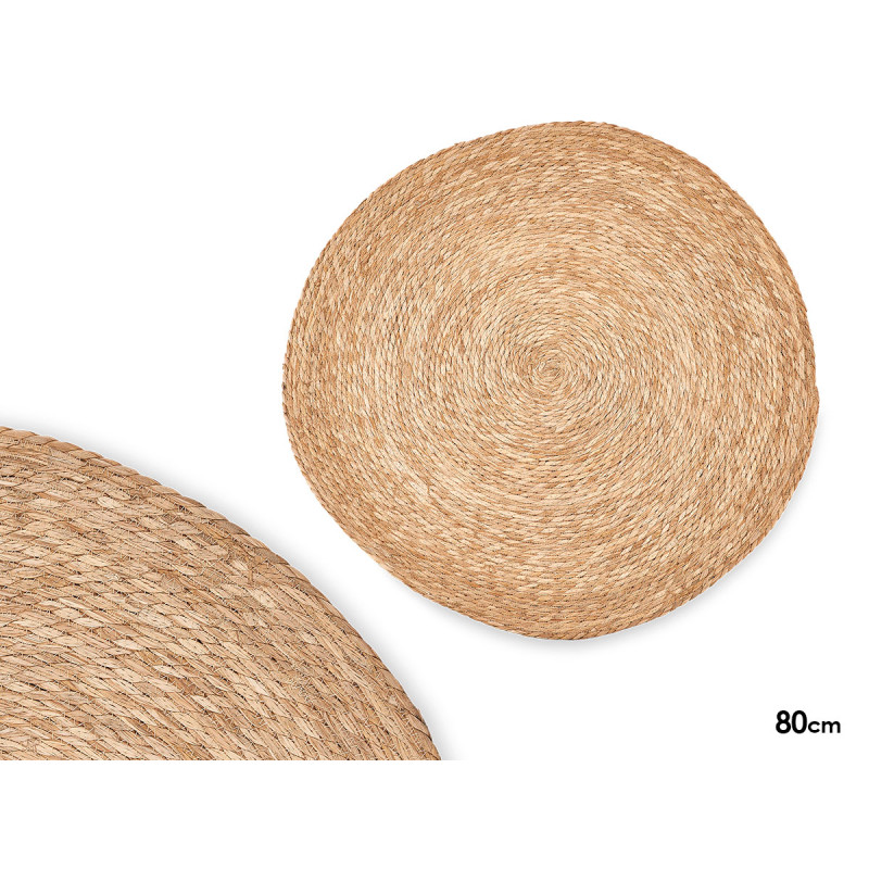 TAPIS ROND EN SPARTE NATUREL 80 CM