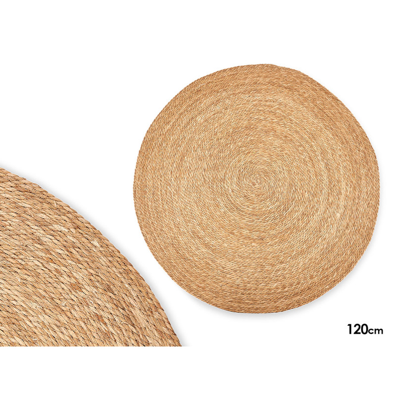 TAPIS ROND EN SPARTE NATUREL 120 CM