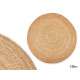 TAPPETO ROTONDO SPARTO NATURALE 120CM