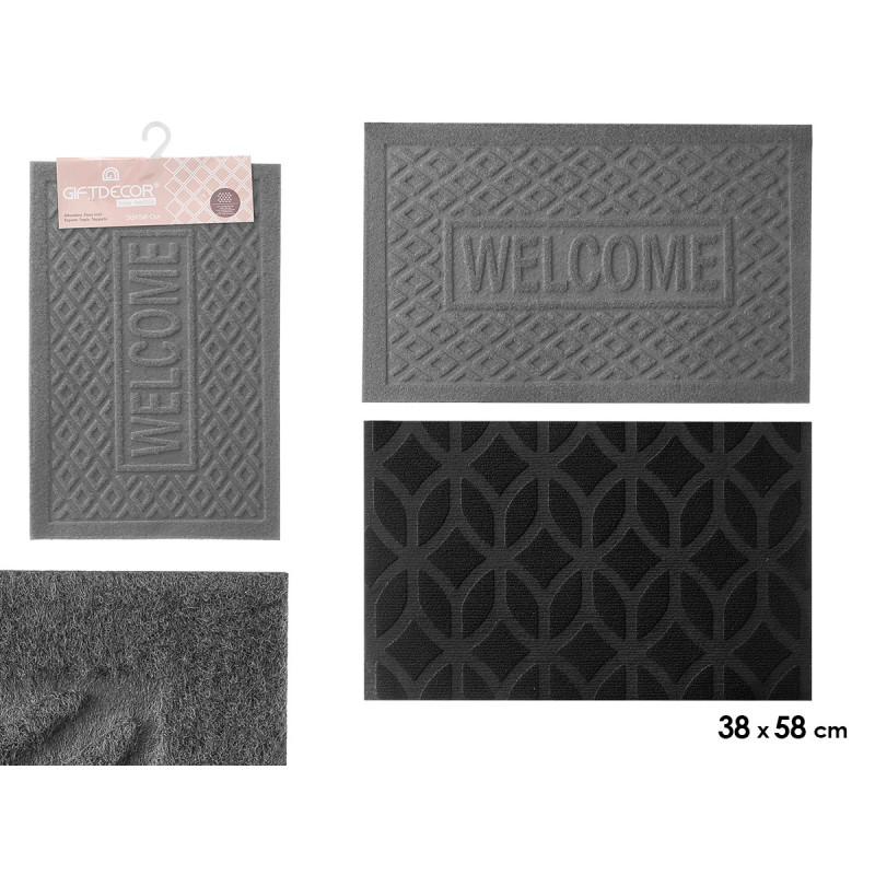 TAPIS ANTIDÉRAPANT ASSORT 2 COULEURS