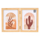 MOLDURA DUPLA EFEITO BAMBU 13X18CM
