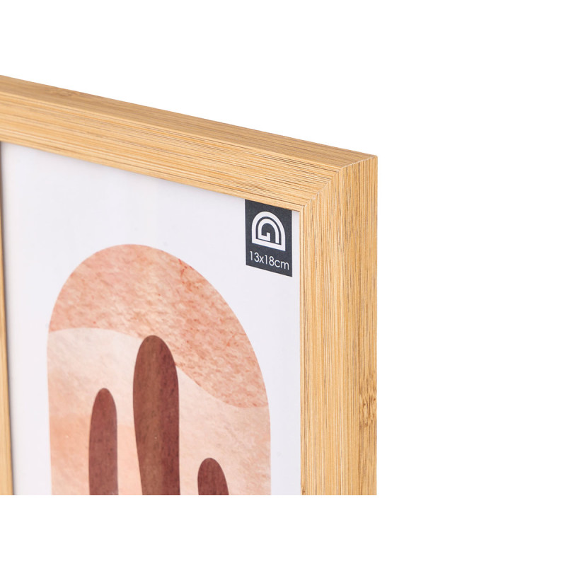 CADRE PHOTO DOUBLE EFFET BAMBOU 13X18