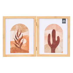 MOLDURA DUPLA EFEITO BAMBU 20X25CM