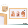 3 PICTURES FRAME 10X15 BAMBOO EFFECT